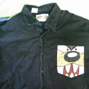 Vintage Karman Taz Looney Tunes Button-Down Shirt